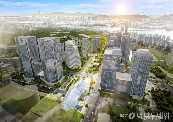 <용산국제업무지구>용산역에서 바라본 용산게이트웨이 /사진제공=서울시