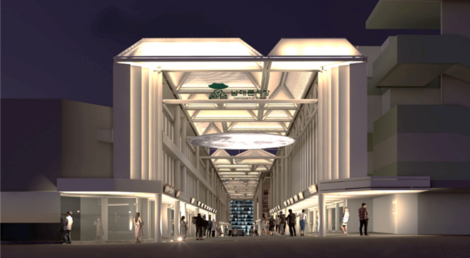 남대문시장 아케이드 조성 이미지 /사진제공=서울시