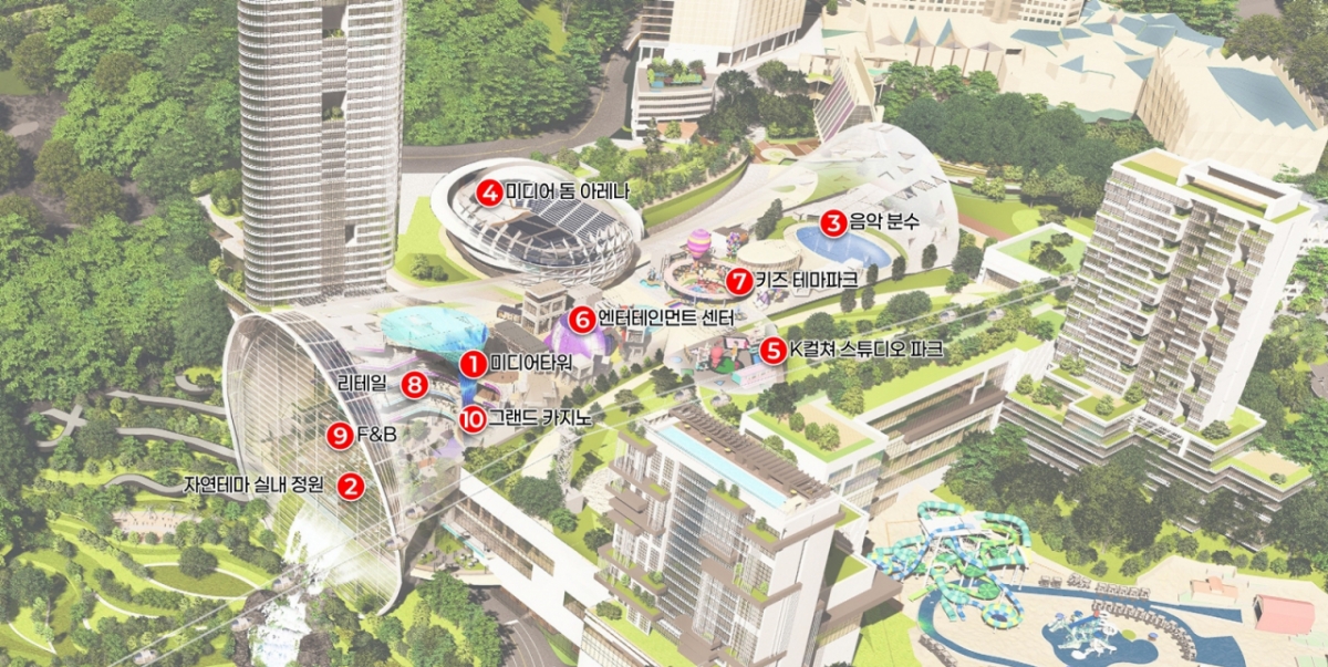 그랜드코어존 조감도 및 배치설명도/사진제공=강원랜드