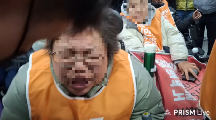 /사진=전장연 유튜브 채널 캡처