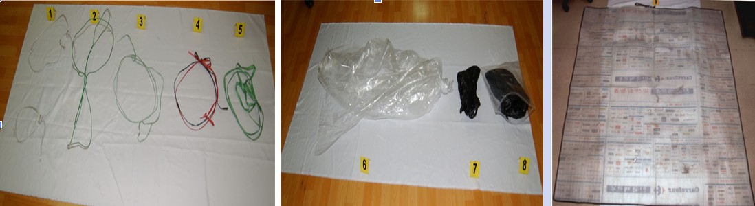 경찰이 범행 현장에서 확보한 증거물./사진제공=서울경찰청.