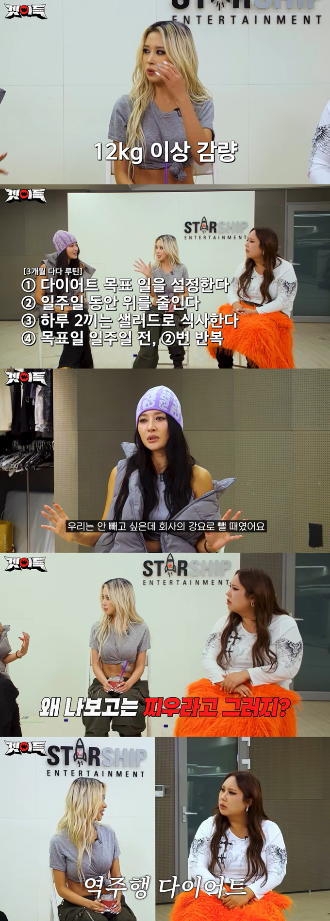 트랜스젠더 유튜버 풍자가 소속사가 다이어트를 막는다고 토로했다./사진=유튜브 채널 '프랜차이즈'