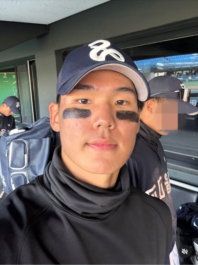 서울고 김지우. /사진=대한야구소프트볼협회 공식 SNS 갈무리