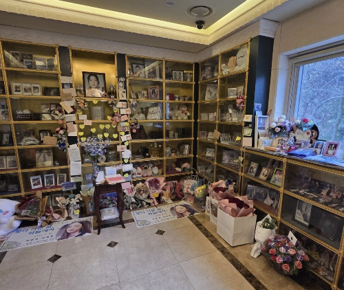 그룹 카라 출신 고(故) 구하라 오빠 구호인씨가 24일 SNS(소셜미디어)에 올린 구하라 납골당 모습./사진=구호인씨 인스타그램