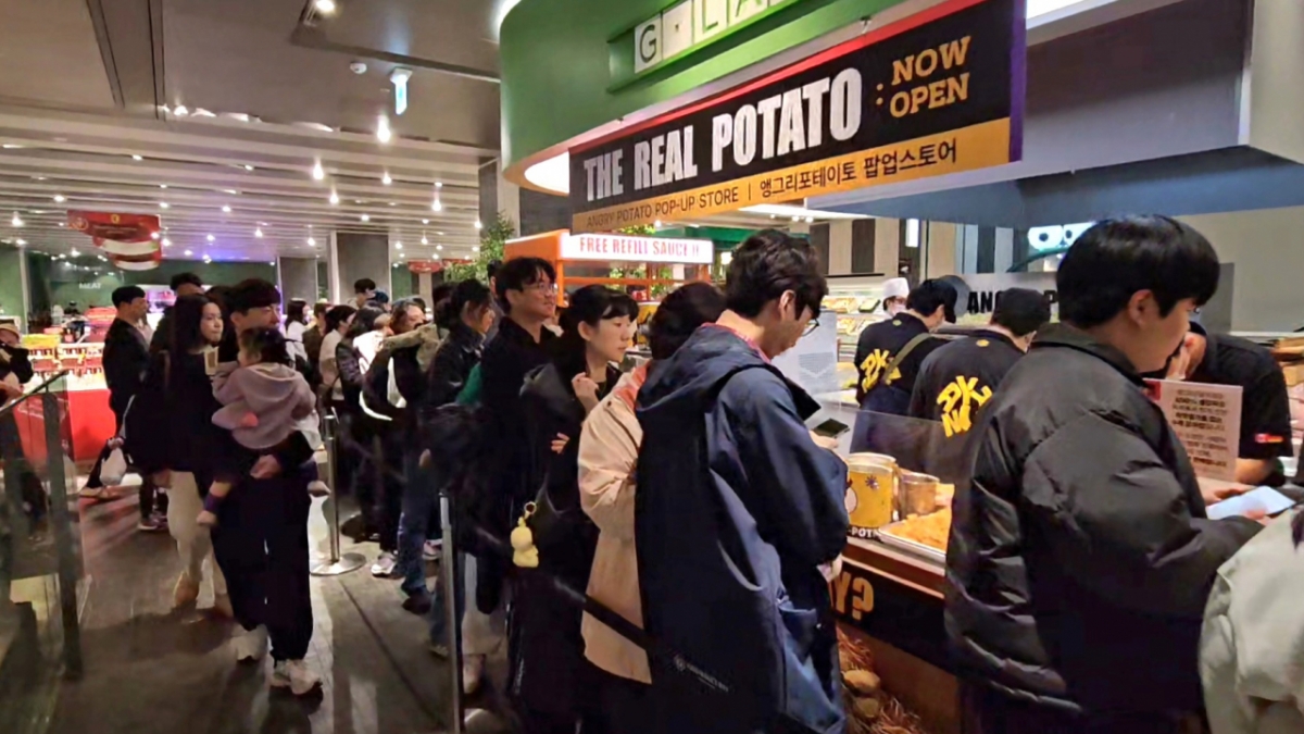 앵그리포테이토 갤러리아 광교 팝업스토어 / 사진제공 = 스낵토리