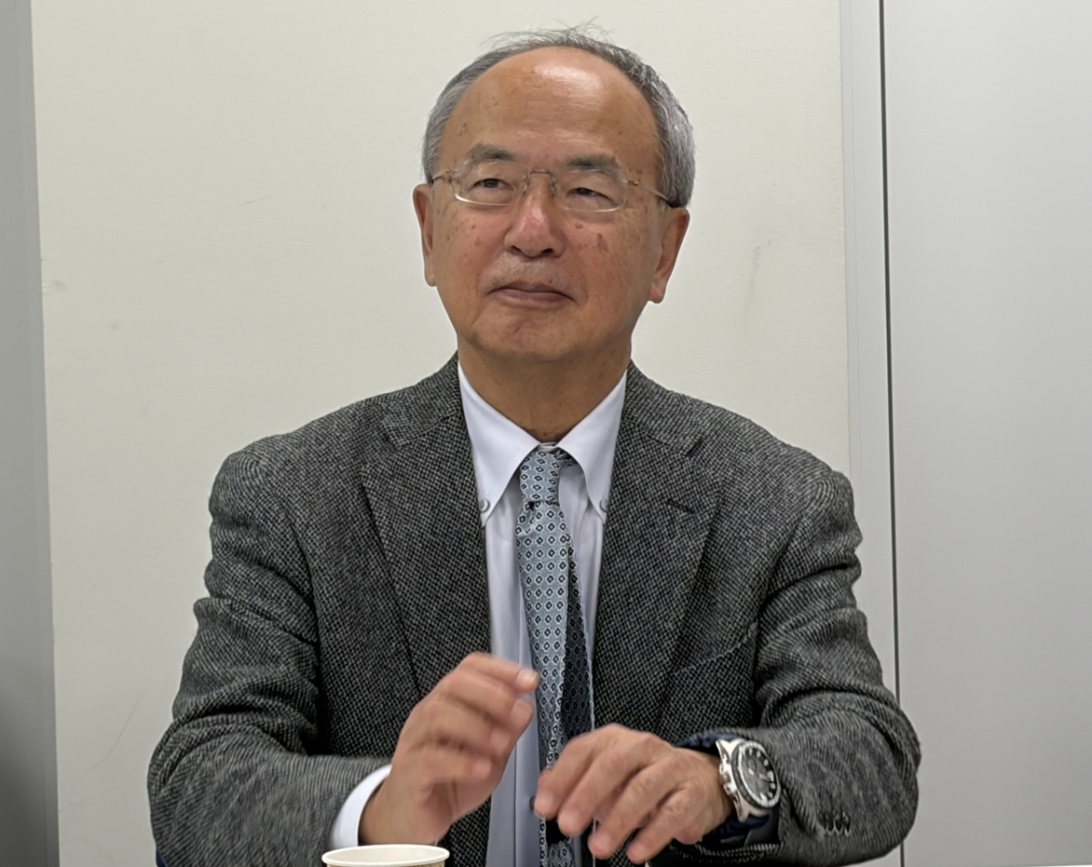 가토리 요시노리 일한문화교류기금 이사장(LSH 아시아 장학회장)이 최근 일본 도쿄 일한문화교류센터에서 한국 외교부 공동취재단과 인터뷰하고 있는 모습. / 사진=외교부 공동취재단