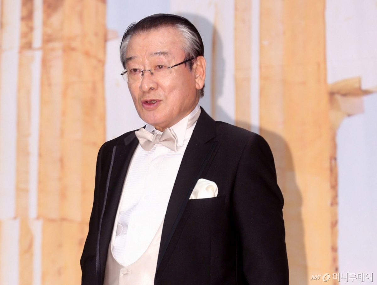 배우 고(故) 이순재의  tvN '꽃보다 할배 인 그리스'(이하 꽃할배) 제작발표회 참석 당시 모습. /사진=머니투데이 DB 