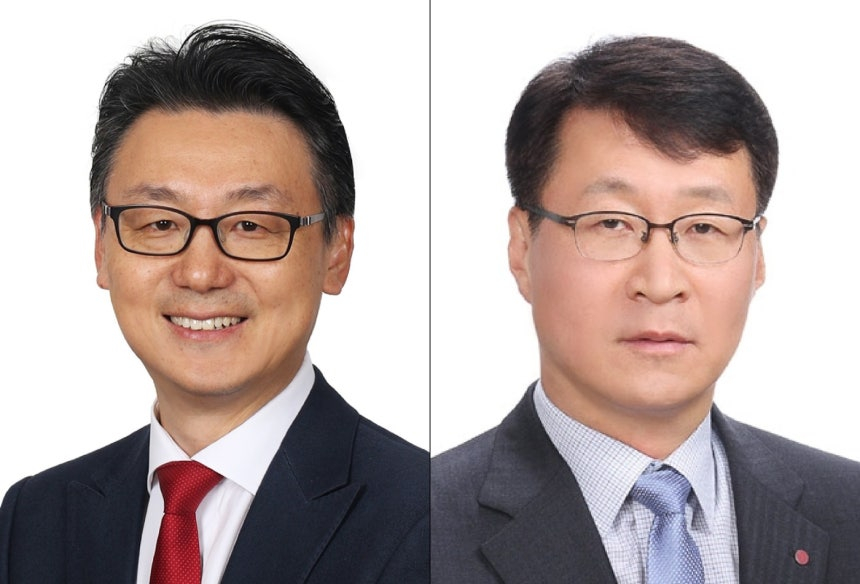 LG전자 신임 사장으로 승진한 은석현 VS사업본부장(왼쪽)과 이재성 ES사업본부장(오른쪽)./사진=뉴스1