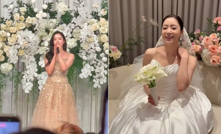 그룹 티아라 출신 배우 함은정(37)과 김병우 감독(45)의 결혼식 현장이 공개됐다. /사진=김우리 스타일리스트 인스타그램