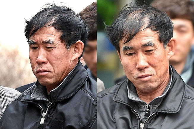 박춘풍이 2014년 12월 14일 수원서부경찰서에서 수원지방법원으로 영장실질심사를 받기 위해 이동하던 모습./사진=뉴시스