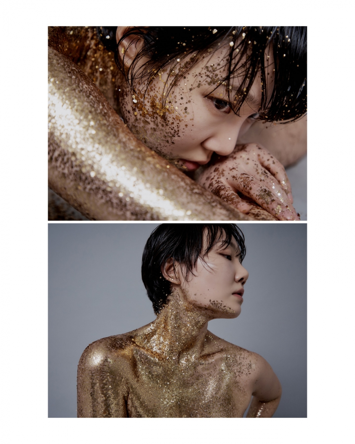 이경실 딸 손수아가 파격적인 세미 누드 화보를 공개했다. /사진=인스타그램 갈무리 