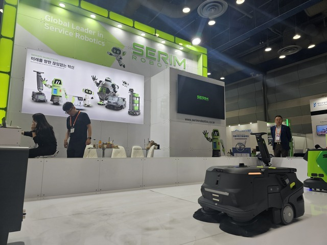 6월 서울 코엑스에서 열린 스마트테크코리아에 참가한 세림B&G 부스 모습