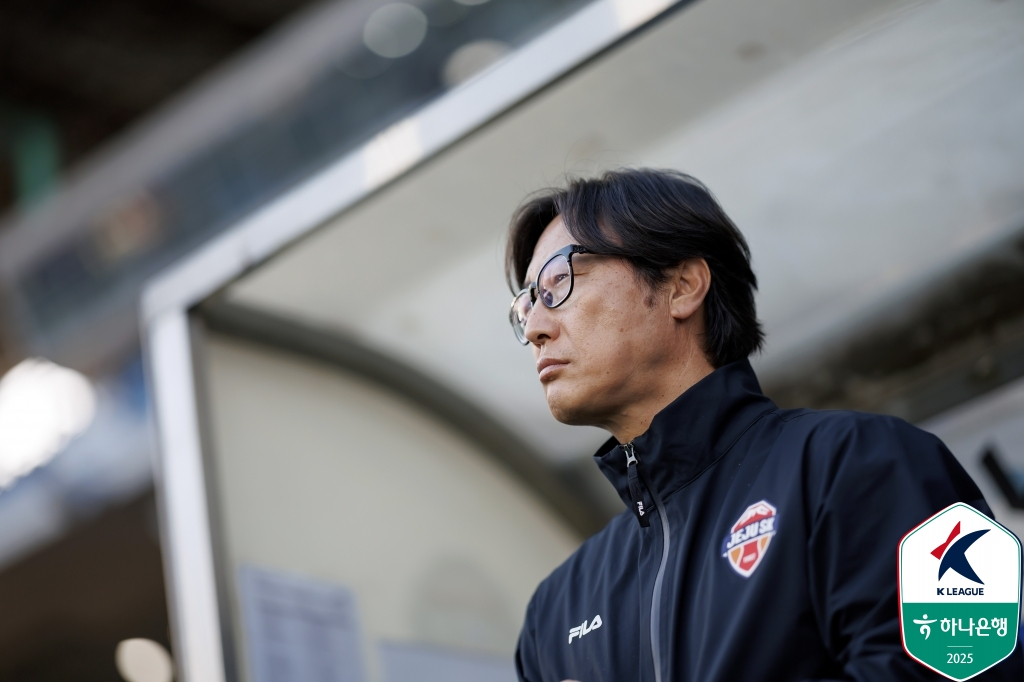 김정수 제주SK 감독대행. /사진=한국프로축구연맹 제공