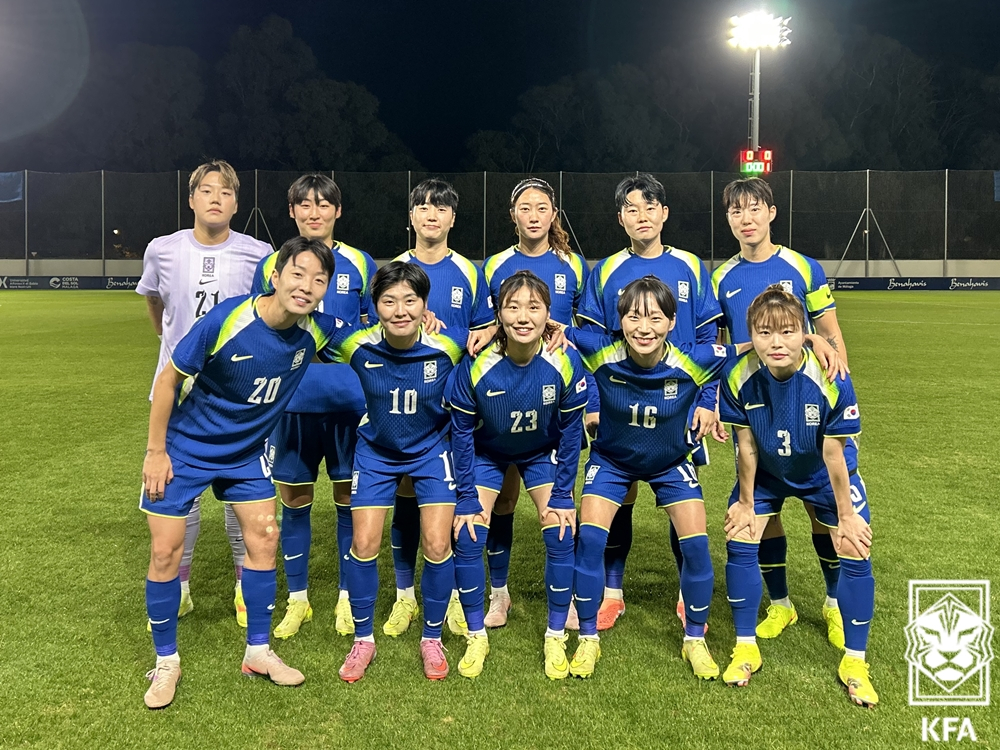 지난 웨일스전 선발 라인업. /사진=대한축구협회 제공