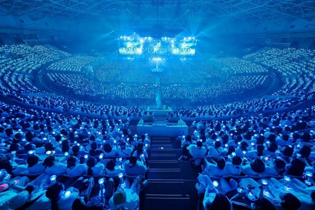 지난 8월 '플레이브'가 서울 올림픽공원 KSPO 돔에서 진행한 단독 콘서트 현장./사진=블래스트