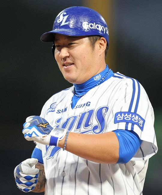 삼성 라이온즈 시절 최형우의 모습. /사진=삼성 라이온즈 제공