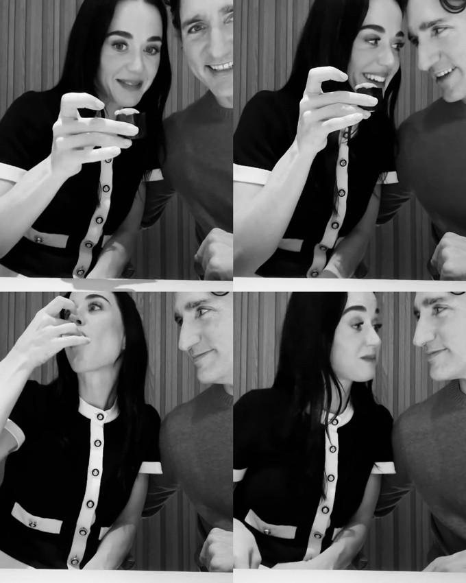 팝 스타 케이티 페리(41)가 쥐스탱 트뤼도(54) 전 캐나다 총리와 함께 찍은 사진을 공개하며 연인 관계를 공식화했다. /사진=케이티 페리 인스타그램