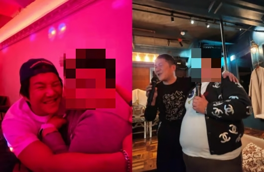 조세호가 조직폭력배로 알려진 최모씨와 함께 있는 모습. /사진=SNS 갈무리