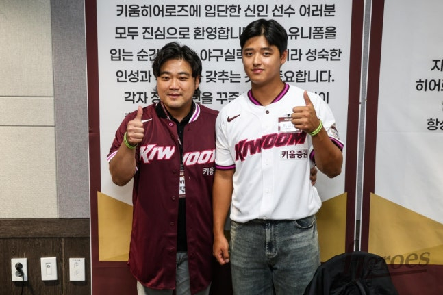 박석민(왼쪽)과 박준현. /사진=키움 히어로즈