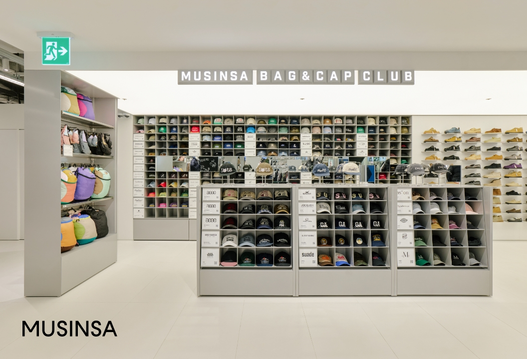 무신사 메가스토어 용산 '백앤캡클럽' 존/사진=무신사