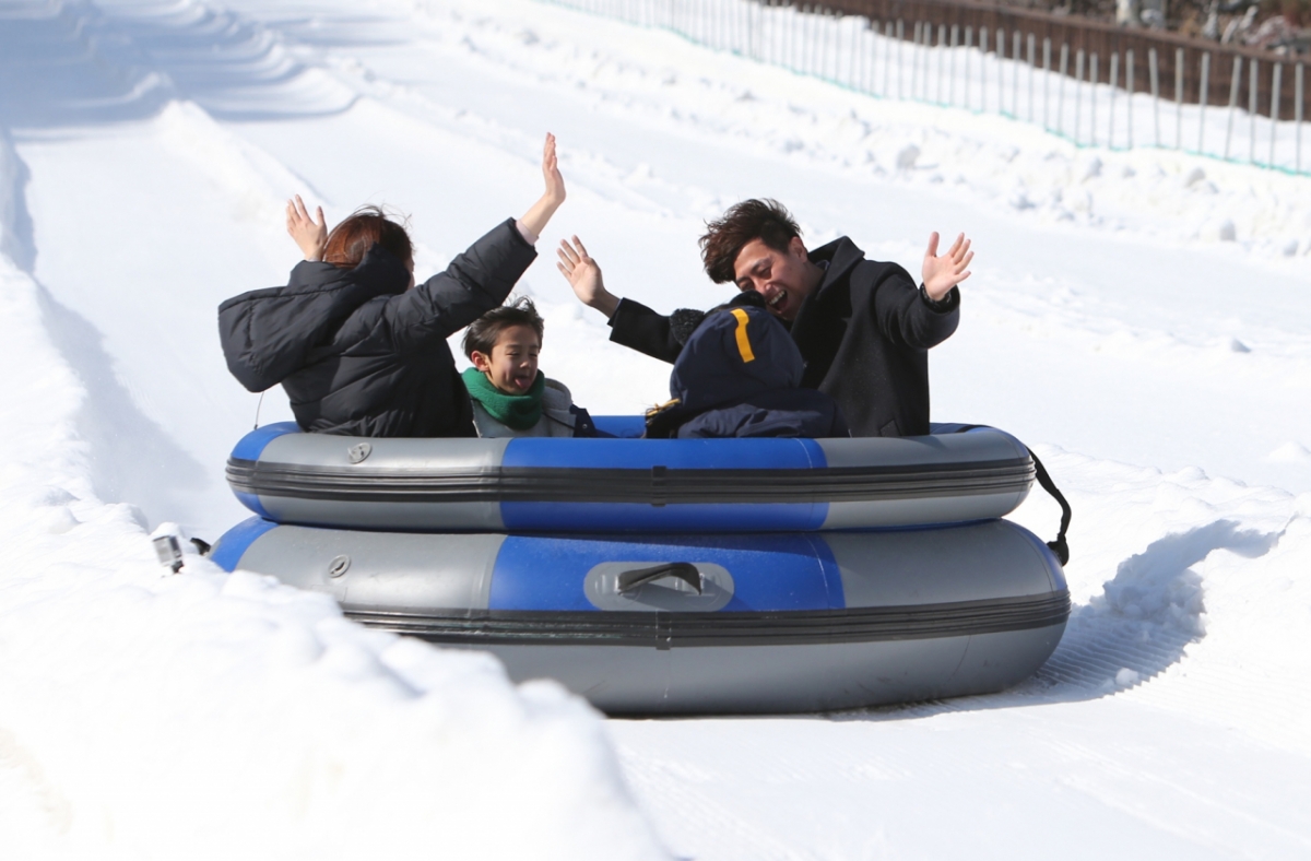 에버랜드 눈썰매장 스노우 버스터, 익스프레스 코스/사진제공=삼성물산