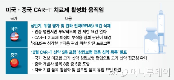 CAR-T 빗장 푸는 中, 틈 노리는 K바이오 - 뉴스 썸네일 이미지