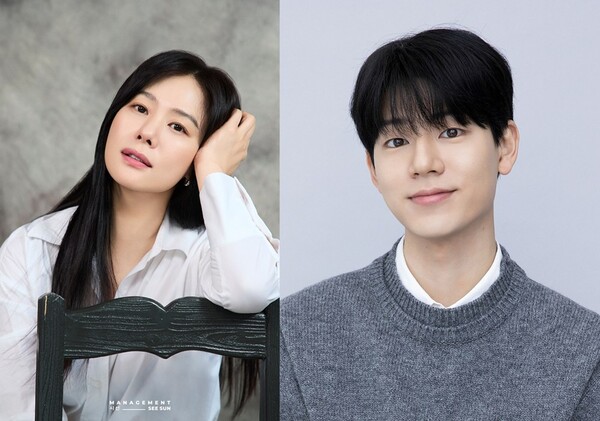 '실낙원'의 주인공 김현주(왼쪽)와 배현성. 사진제공=각 소속사