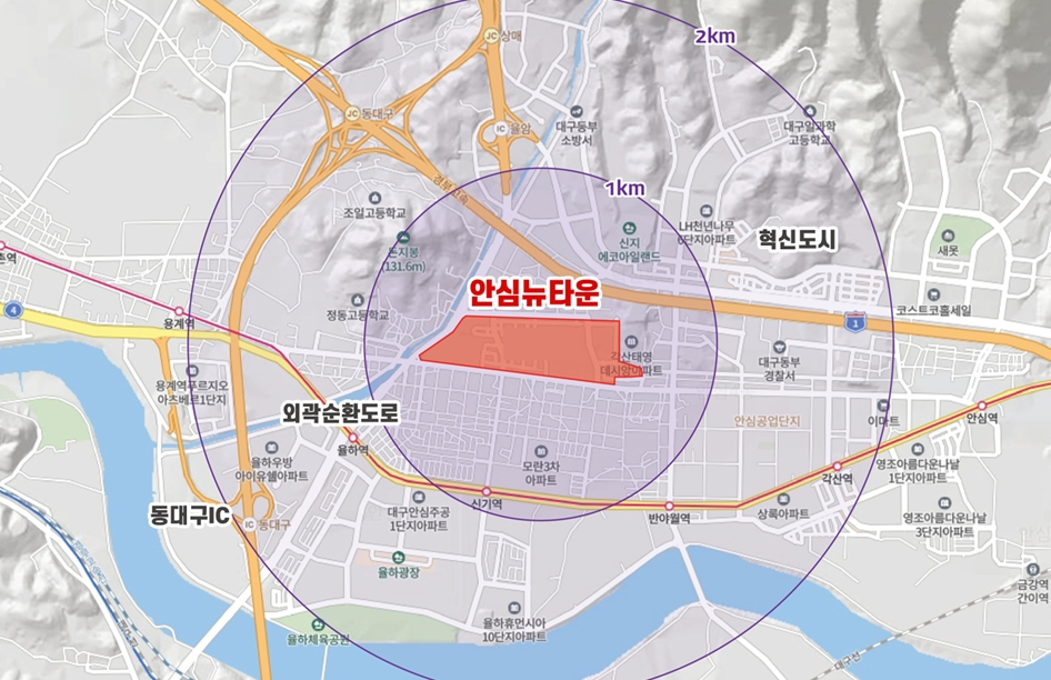 신세계 대구 프리미엄 아울렛 입점 예정 부지 위치도. /사진제공=신세계사이먼