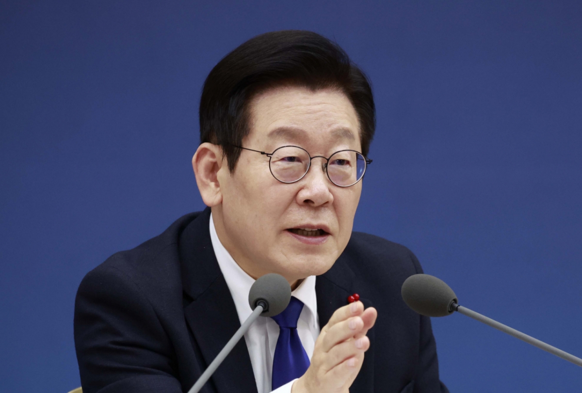 이재명 대통령이 16일 세종시 정부세종컨벤션센터에서 열린 문화체육관광부(국가유산청)·국민권익위원회 업무보고에서 발언하고 있다. / 사진 = 뉴시스 