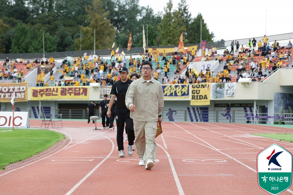 이정효 광주FC 감독. /사진=한국프로축구연맹 제공