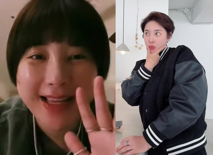 가수 서인영이 체중 증량과 성형 부작용을 밝힌 sns 라이브 방송 모습(왼쪽), 다이어트 중이라고 밝힌 근황 사진(오른쪽) /사진=서인영 인스타그램