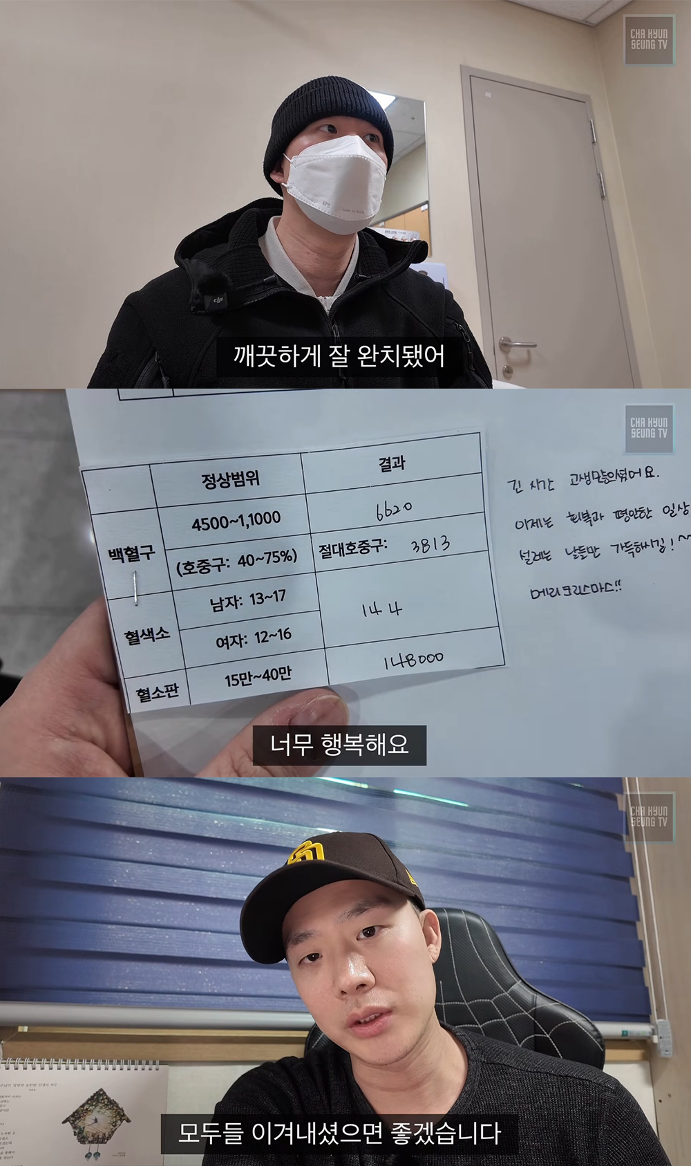 댄서 출신 배우 차현승이 백혈병 완치 판정을 받았다고 알렸다. /사진=유튜브 영상 갈무리