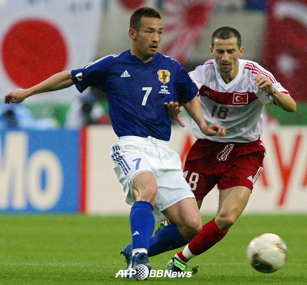 지난 2002년 한일 월드컵 16강 튀르키예전 당시 일본 축구대표팀 나카타 히데토시. /AFPBBNews=뉴스1