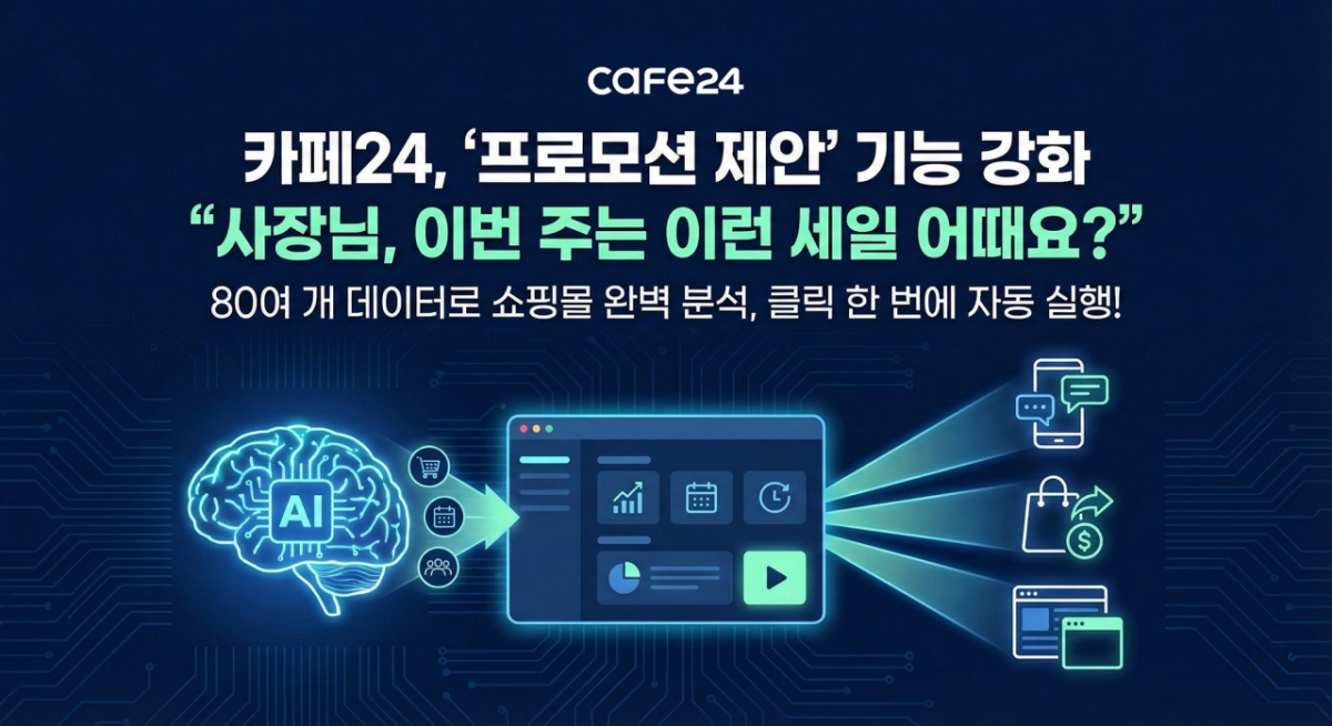 이벤트 기획부터 디자인까지…카페24, '프로모션 제안' 기능 강화