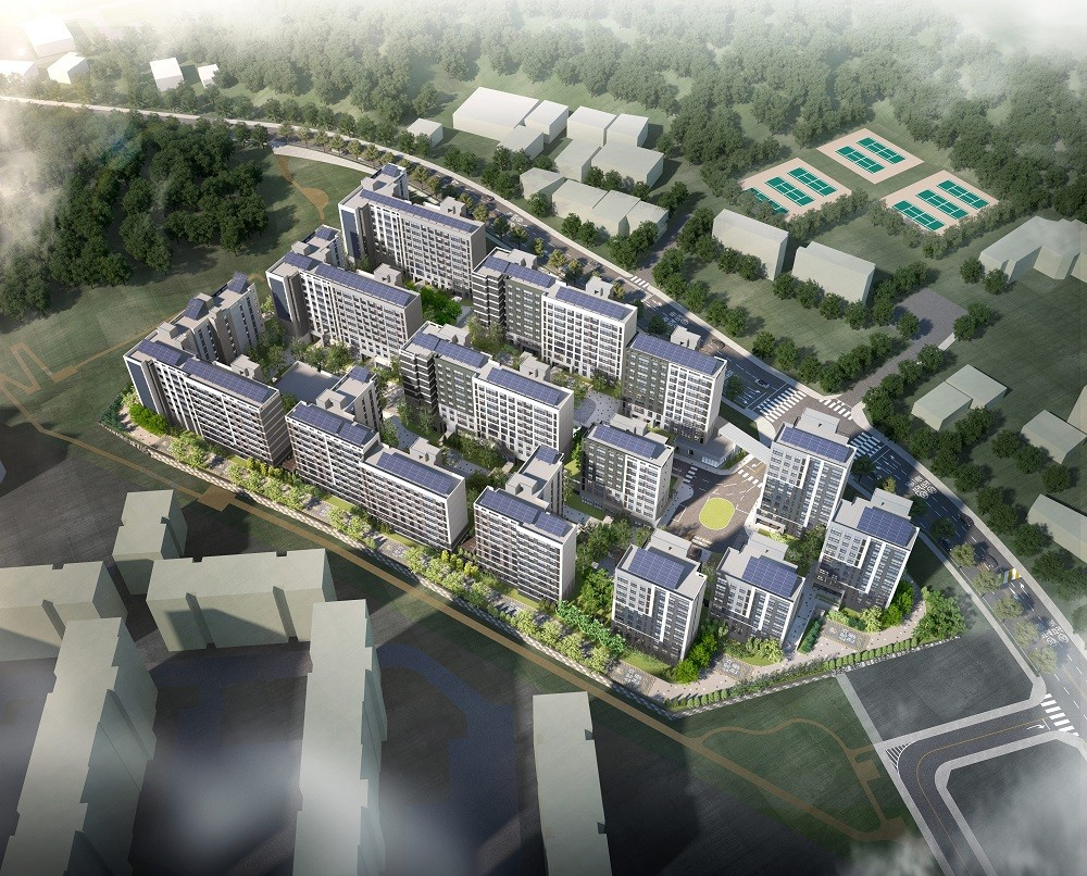 김포고촌2 A1블록 단지 조감도. /사진제공=LH
