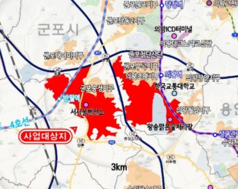 의왕군포안산지구 위치도. /사진제공=국토부