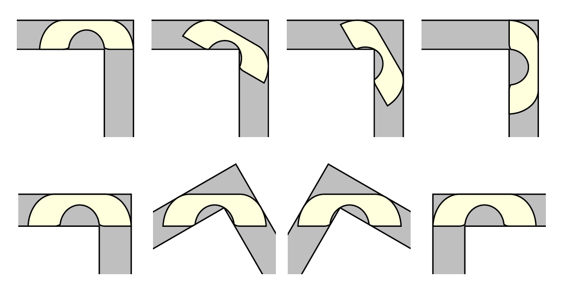 폭이 '1'인 L자 모양의 복도를 지나는 거버의 소파 /사진=백진언(https://arxiv.org/pdf/2411.19826)