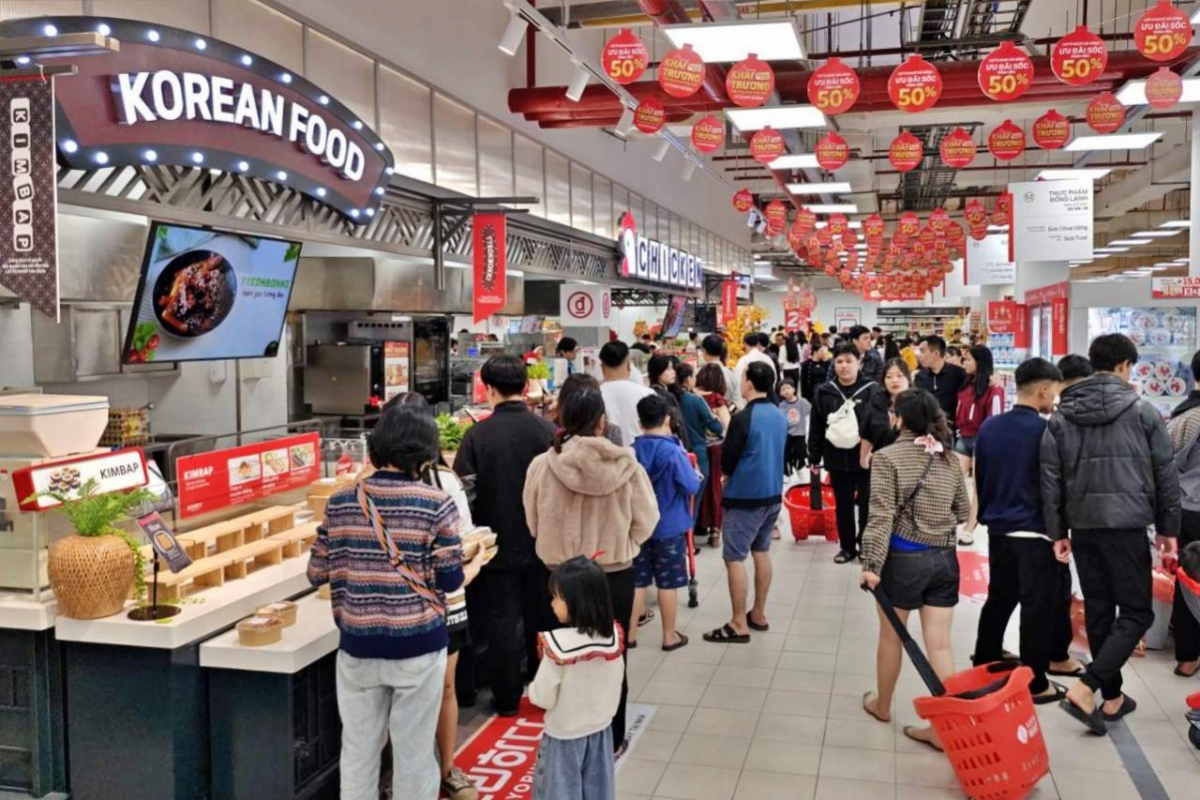 롯데마트 다낭점 '요리하다 키친' 매대 전경. /사진제공=롯데마트 