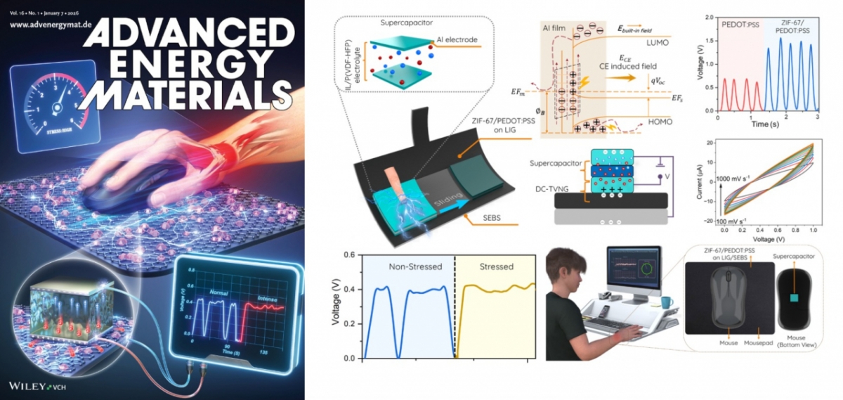 'Advanced Energy Materials' 표지(왼쪽 사진)와 박재영 광운대 교수팀의 연구자료 이미지./사진제공=광운대