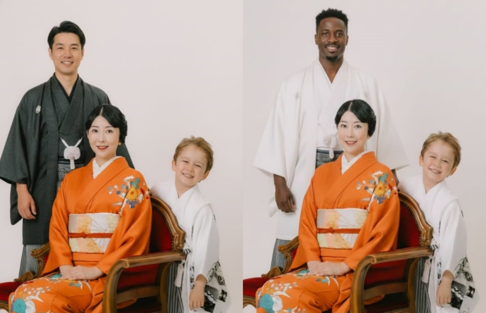 방송인 사유리가 AI(인공지능)로 만들어낸 가족사진을 공개했다. /사진=사유리 SNS