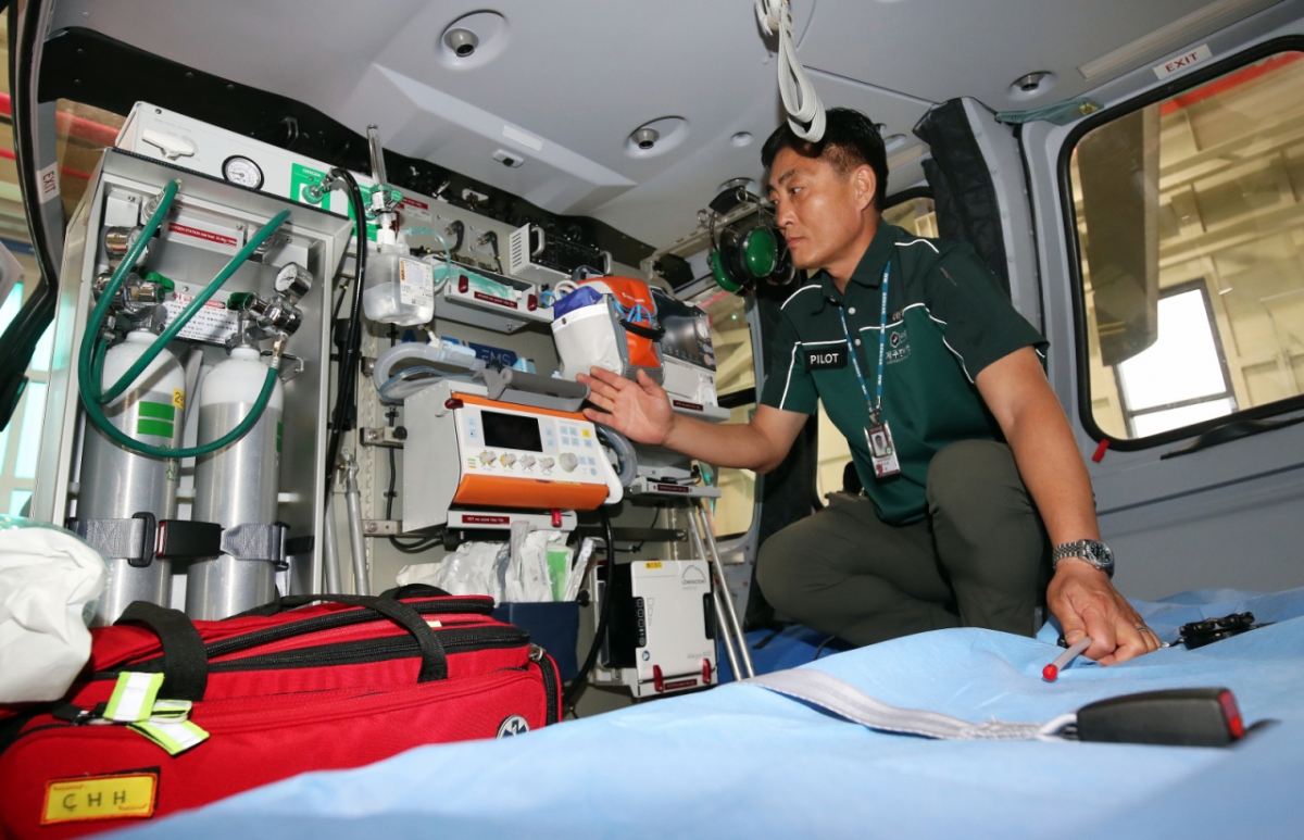 닥터헬기 내부 모습/사진= 뉴스1 