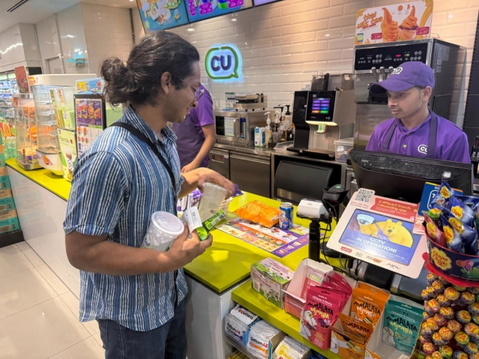말레이시아 쿠알라룸푸르 시티 센터에 위치한 CU편의점 매장 모습./사진=김민우 기자