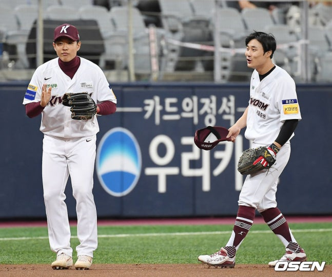 2019시즌 송성문(왼쪽)과 김하성.