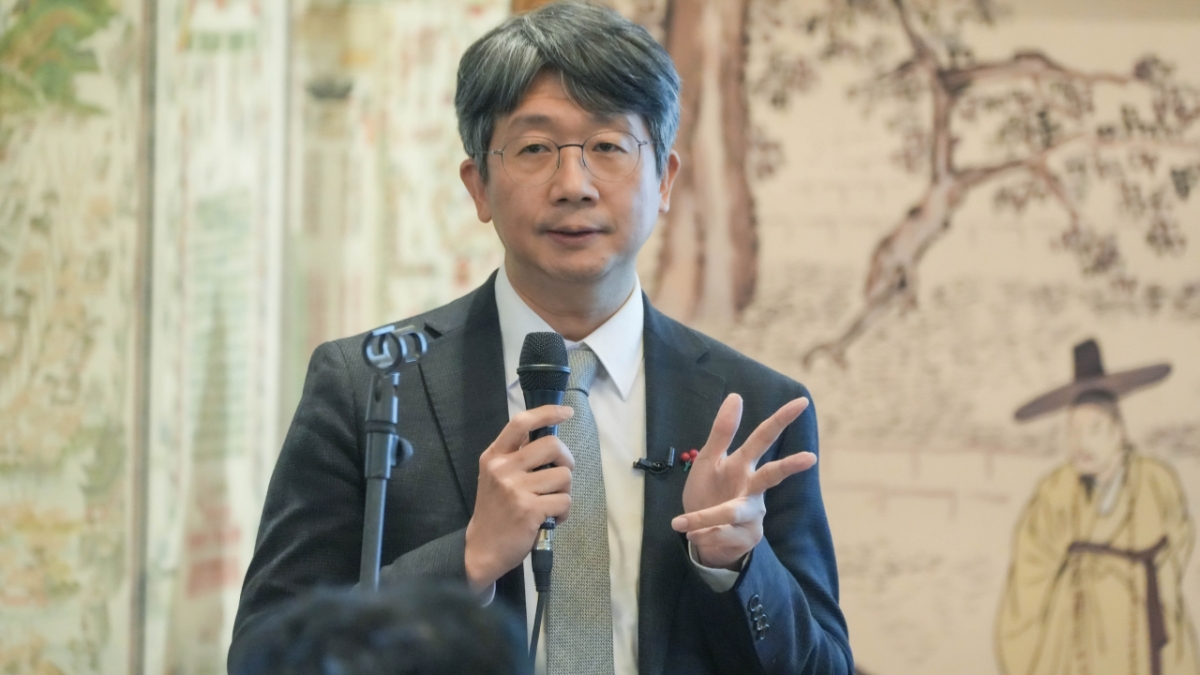 임승관 질병관리청장이 19일 신년 기자간담회에서 발언하고 있다./사진= 질병청