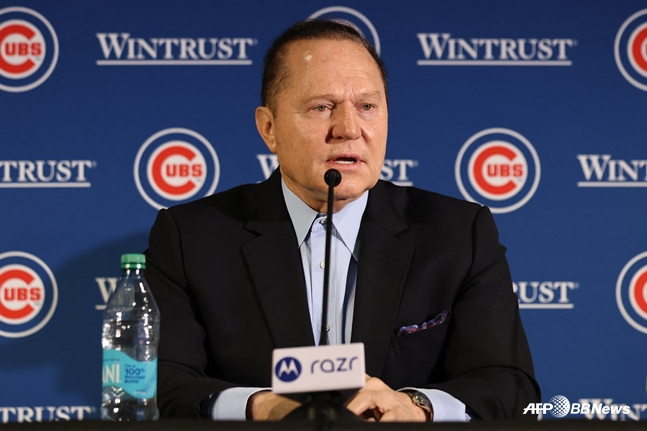 지난 16일 알렉스 브레그먼의 입단식에 참석한 보라스의 모습. /AFPBBNews=뉴스1