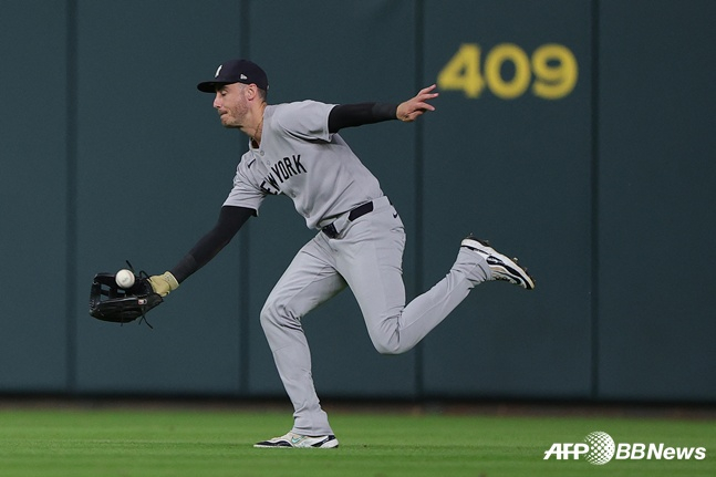 외야 전 포지션을 소화할 수 있는 벨린저. /AFPBBNews=뉴스1