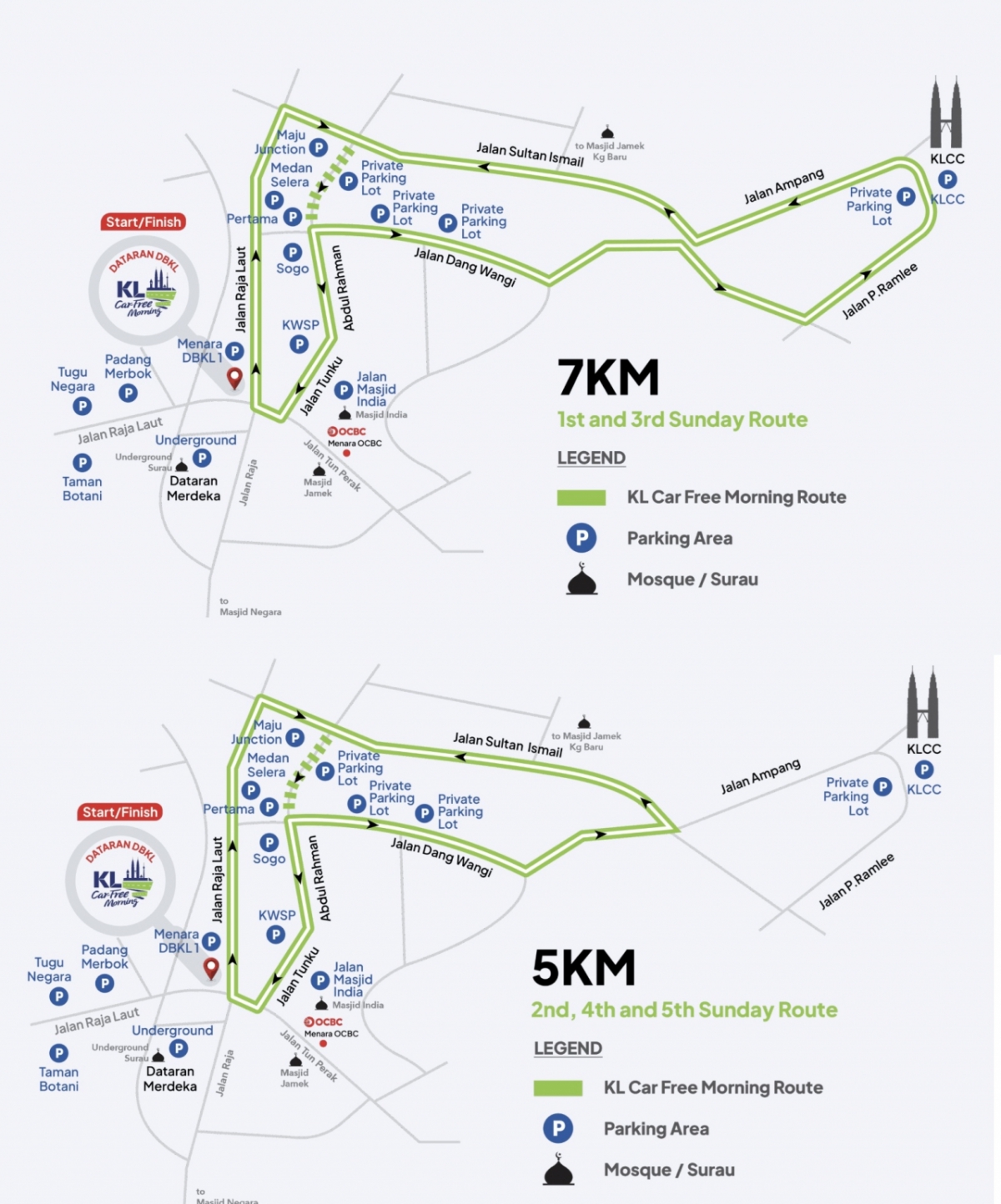 말레이시아 쿠알라룸푸르시에서 진행하는 '카프리모닝' 코스와 시간표. /사진=쿠알라룸프루 카프리모닝 사이트 