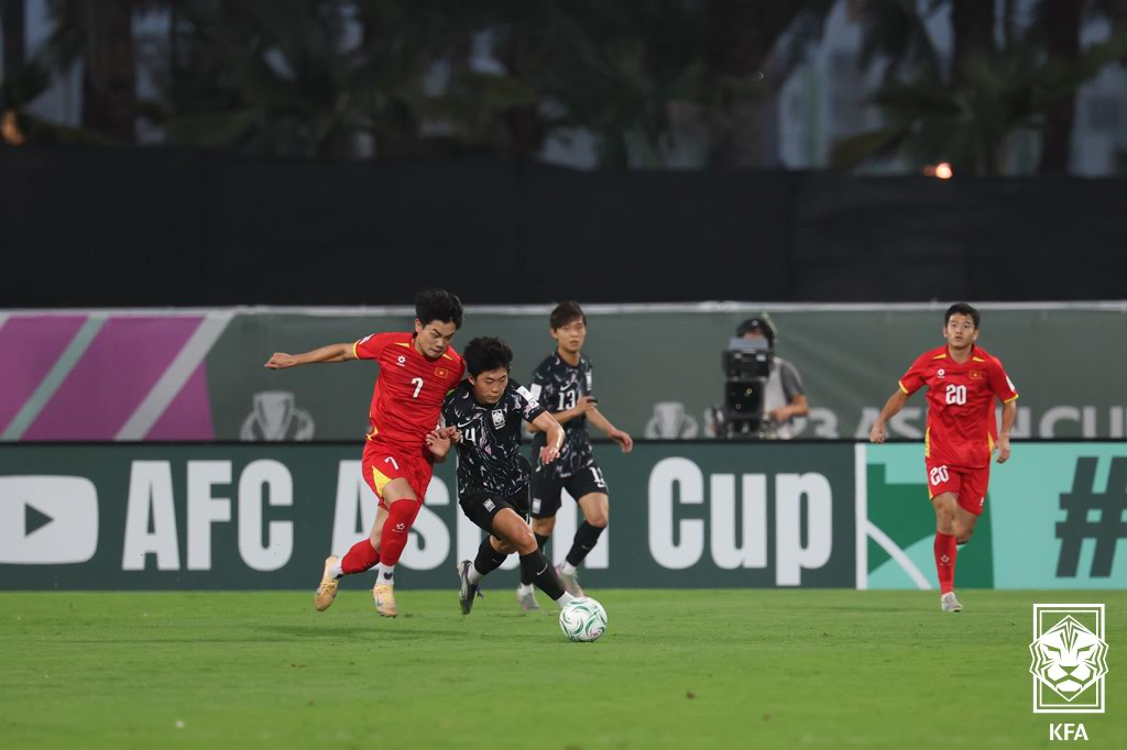 24일 사우디아라비아 제다에서 열린 한국과 베트남의 2026 AFC U-23 아시안컵 3위 결정전 경기 모습. /사진=대한축구협회 제공