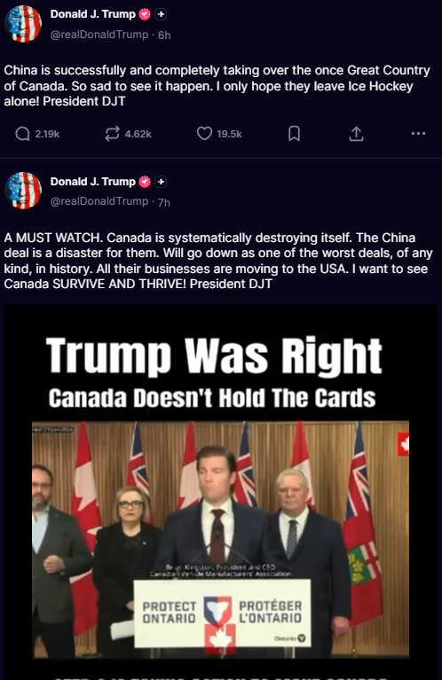 /사진=도널드 트럼프 미국 대통령 트루스소셜