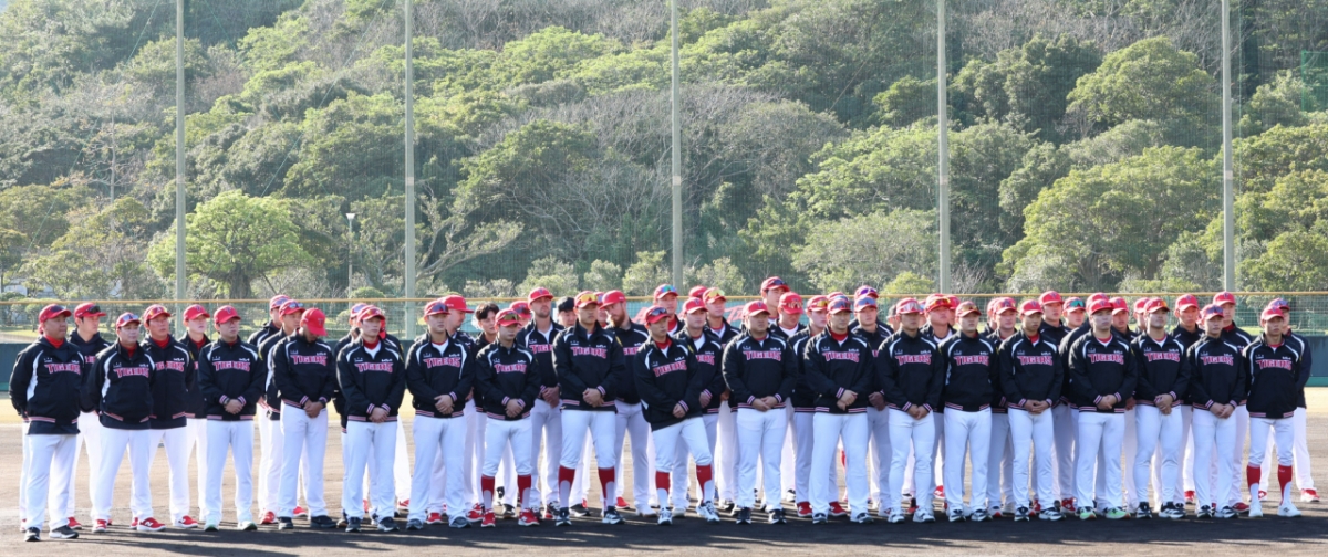 일본 가고시마현 아마미오시마에서 훈련 중인 KIA 타이거즈 선수단 모습. /AFPBBNews=뉴스1